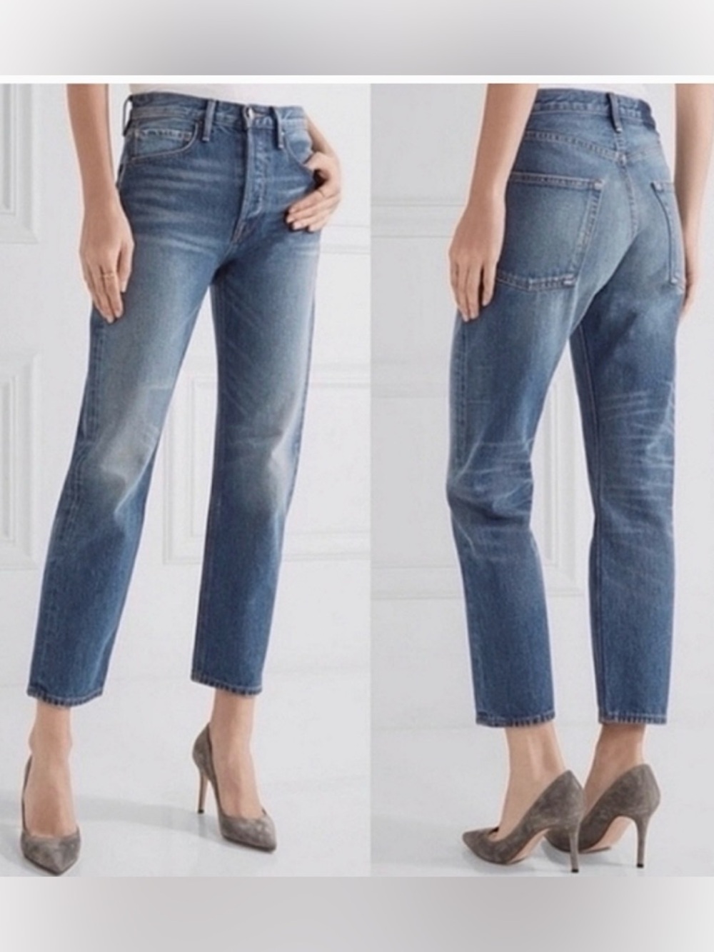 Frame Denim Re-Release Rigid Le Original Blue Straight Jeans 24